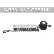 Handkettingtakel - Voor hijsen en tillen - Handmatige kettingtakel - Capaciteit 1T