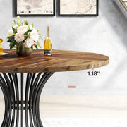 Ronde Eettafel Zurich - Voor 4 personen - 120cm - Voor Keuken of eetkamer - Hout