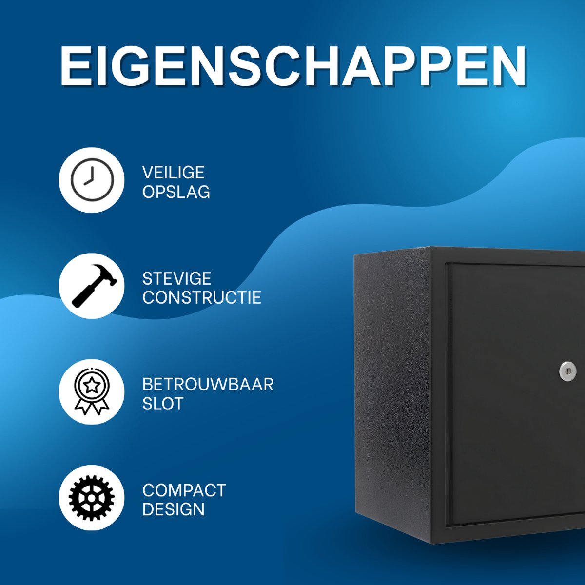 Kluis - Voor thuisgebruik - Veiligheidskast met sleutel - 35L
