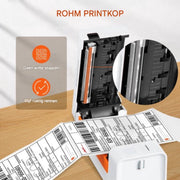 Happyment Thermische Labelprinter - Verzendlabels - Usb - 60 Labels p/m - 203DPI -Wit
