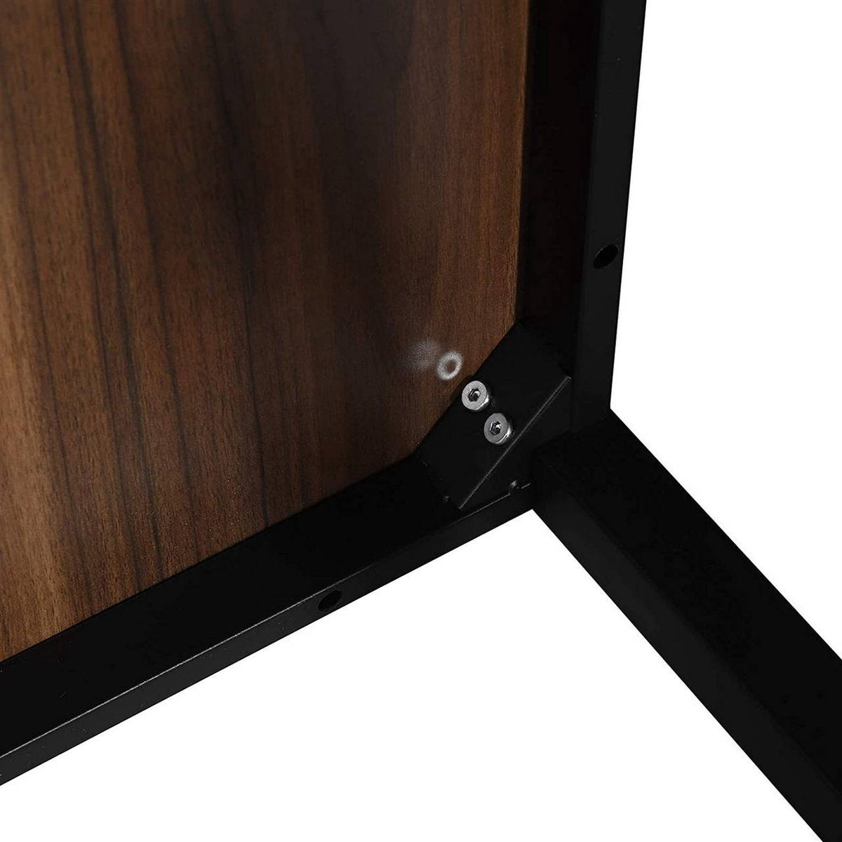 Bartafel - Donkerbruin - Hout en metaal - Vierkant - 60x60x100cm