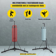 Bokszak standaard - 60KG - Zwarte Boksstandaard houder - Beugel - Verstelbaar 182 tot 230 cm Hoogte