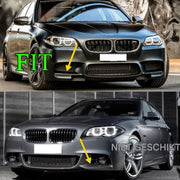 Apex EdgeWings - Side Hoek Splitters Voorbumper - Set van 2 - Voor BMW F10 M5 Sedan (2010-2016) - Zwarte Look