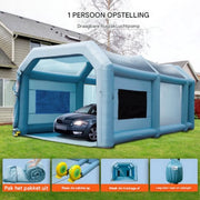 Opblaasbare Spuitcabine - Airbrush- Booth- Cabine- Opblaasbare Verfcabine - 6,8x3,5x2,8m - DIY Verfmachine - Anti-Spray Tent