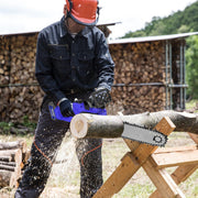 Draadloze Elektrische Kettingzaag Zyren - 12-Inch - Borstelloze Mini Kettingzaag met Batterij en Gereedschapskist - Handheld voor Hout Snijden en Tuinboom