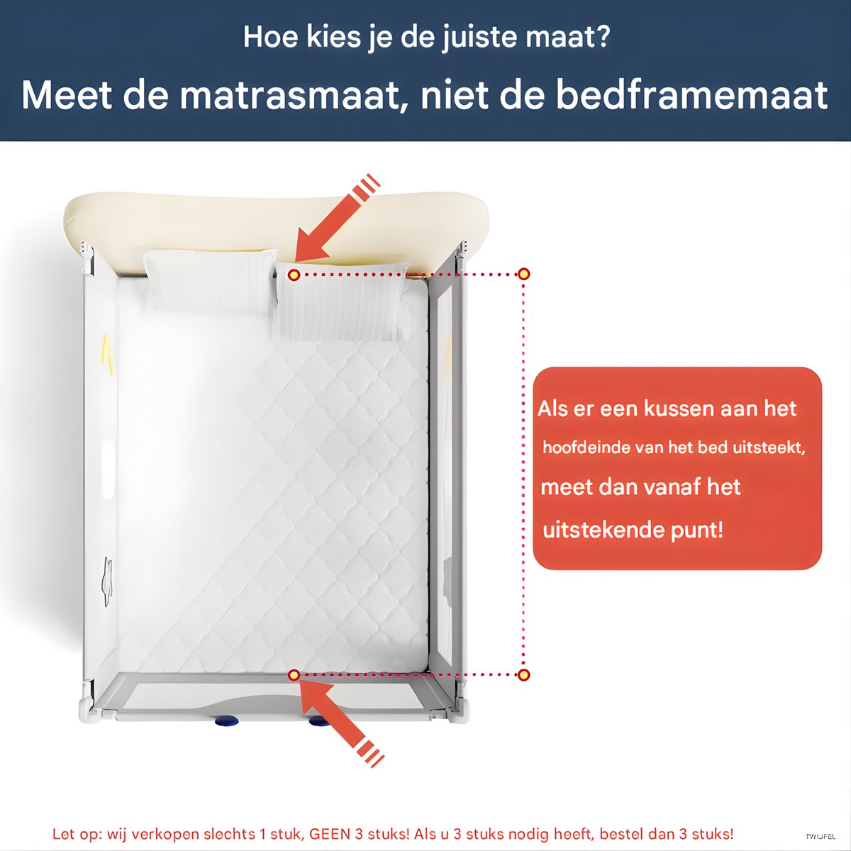 Baby Bedhek - Bedhekje - Bedrail - Uitvalbescherming - Voor bed - Veiligheidsleuningen & Bedbewaker - Beer - 160cm