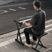 Keyboard standaard - Piano - Verstelbaar - Z-vormig - Verstelbaar in Lengte & Breedte - Stalen houder