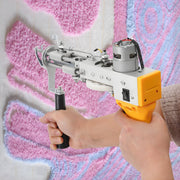 Tufting gun - Tuftpistool - Borduurmachine - Tapijtweven - Voor het maken van tapijten - Voor efficiënt en nauwkeurig werk - Metaal / Kunststof - Geel