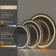 Badkamerspiegel Vaylen - Ronde LED - Met verwarming en verlichting - Geen condens - Spiegel voor badkamer - 90cm