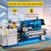 Draaibank PRO - Precisie Metaaldraaibank - 180x350mm Draaibank voor metaal