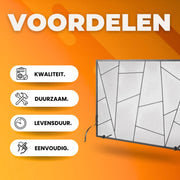 Haardscherm- Vonkenbeschermingsrooster - IJzeren Haardrooster - Ovenrooster 0-40°C