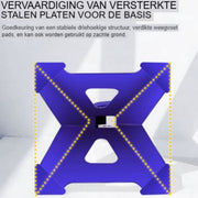 Stalen Asstandaards Fortem - 2 Stuks - 3 ton - 9-Traps Verstelbaar - Bereik 290-430mm - Reparatie Hefgereedschap - Krikstandaard