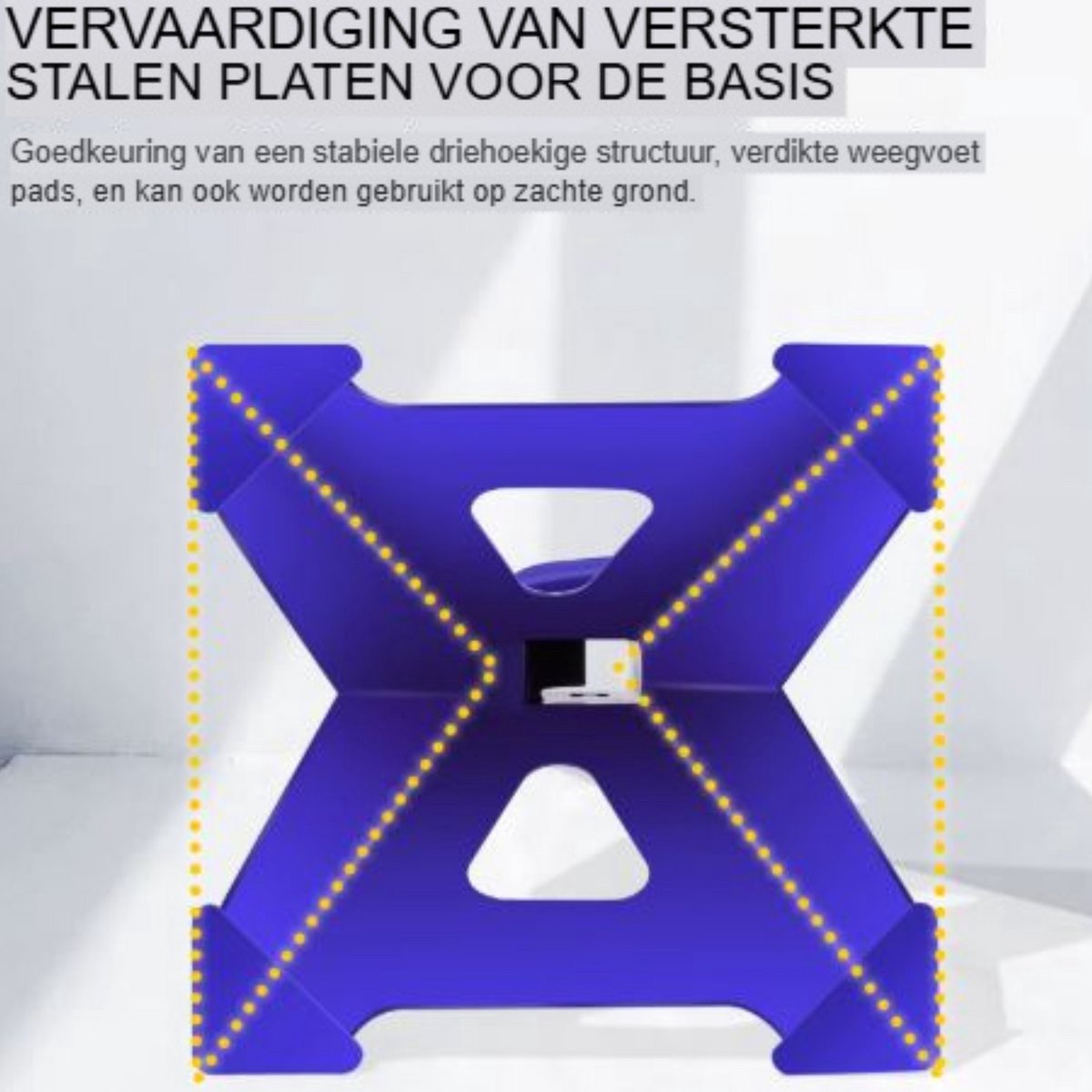 Stalen Asstandaards Fortem - 2 Stuks - 3 ton - 9-Traps Verstelbaar - Bereik 290-430mm - Reparatie Hefgereedschap - Krikstandaard