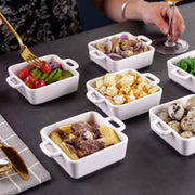Tida Ovenschaal - 12 delig - 4 persoons - Wit - Dinerborden - Bordenset - Diepe borden - Ontbijtborden - Servies