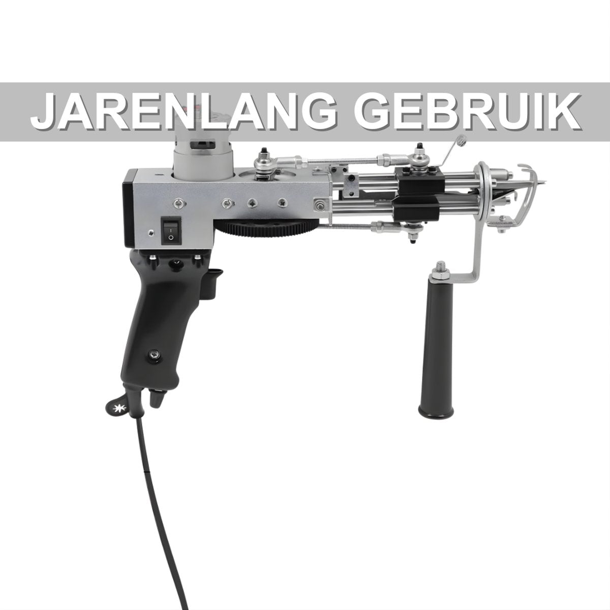 Tufting gun - Tuftpistool - Borduurmachine - Tapijtweven - Voor het maken van tapijten - Voor efficiënt en nauwkeurig werk - Metaal / Kunststof - Zwart
