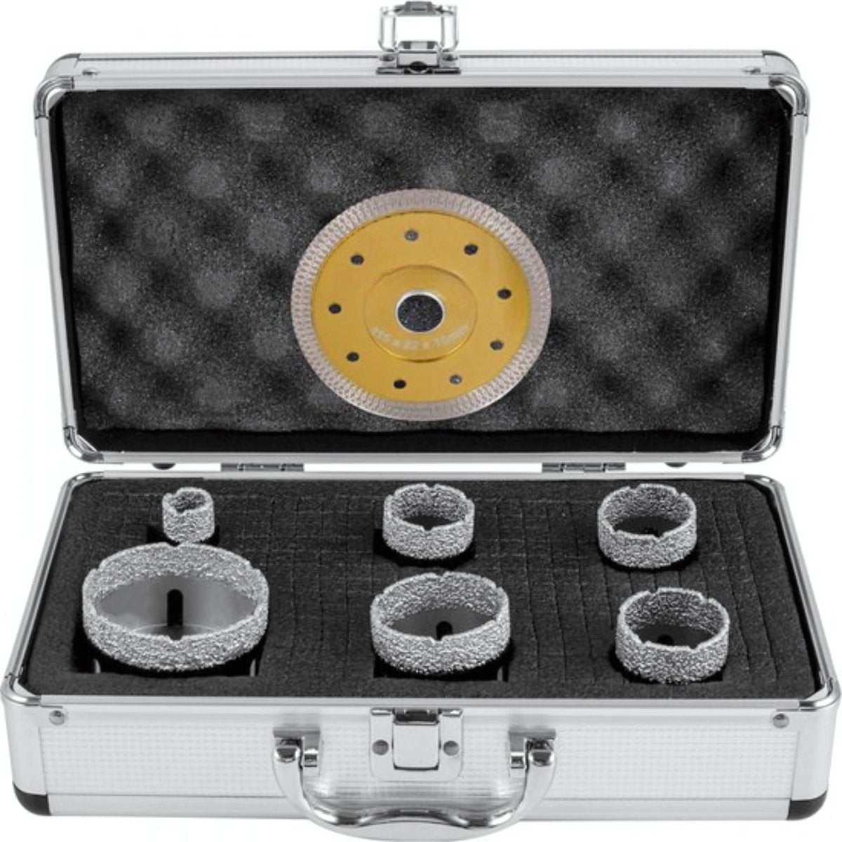 Diamant Gatenzaagset – Dozerboor - 6-delige Tegelboorset gatenzaag 60 mm – Voor Keramiek, Marmer & Porselein