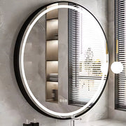 Ovale LED Badkamerspiegel Luxeon - Met verlichting - 50x80cm - Voor Badkamer - Wandmontage - Dimbaar licht