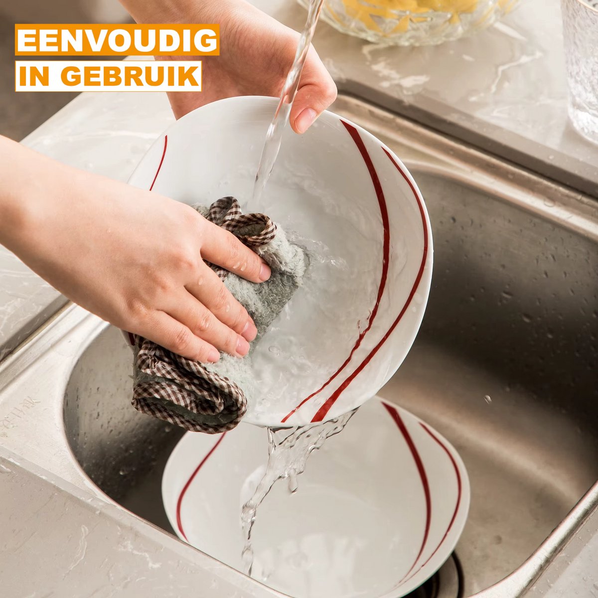 Elegant Diepe borden – 6 persoons – 6 delig – Keramisch – Serviesset