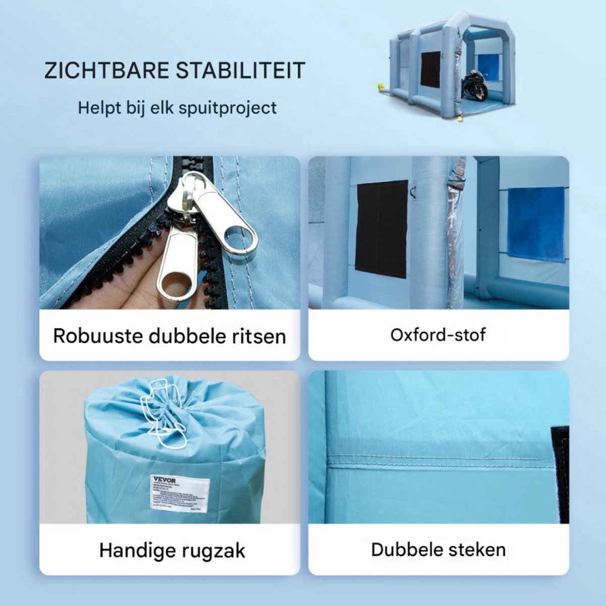 Draagbare Verfspuit tent – Airbrush - Spray booth - Opvouwbare Spuitcabine voor Buitenprojecten