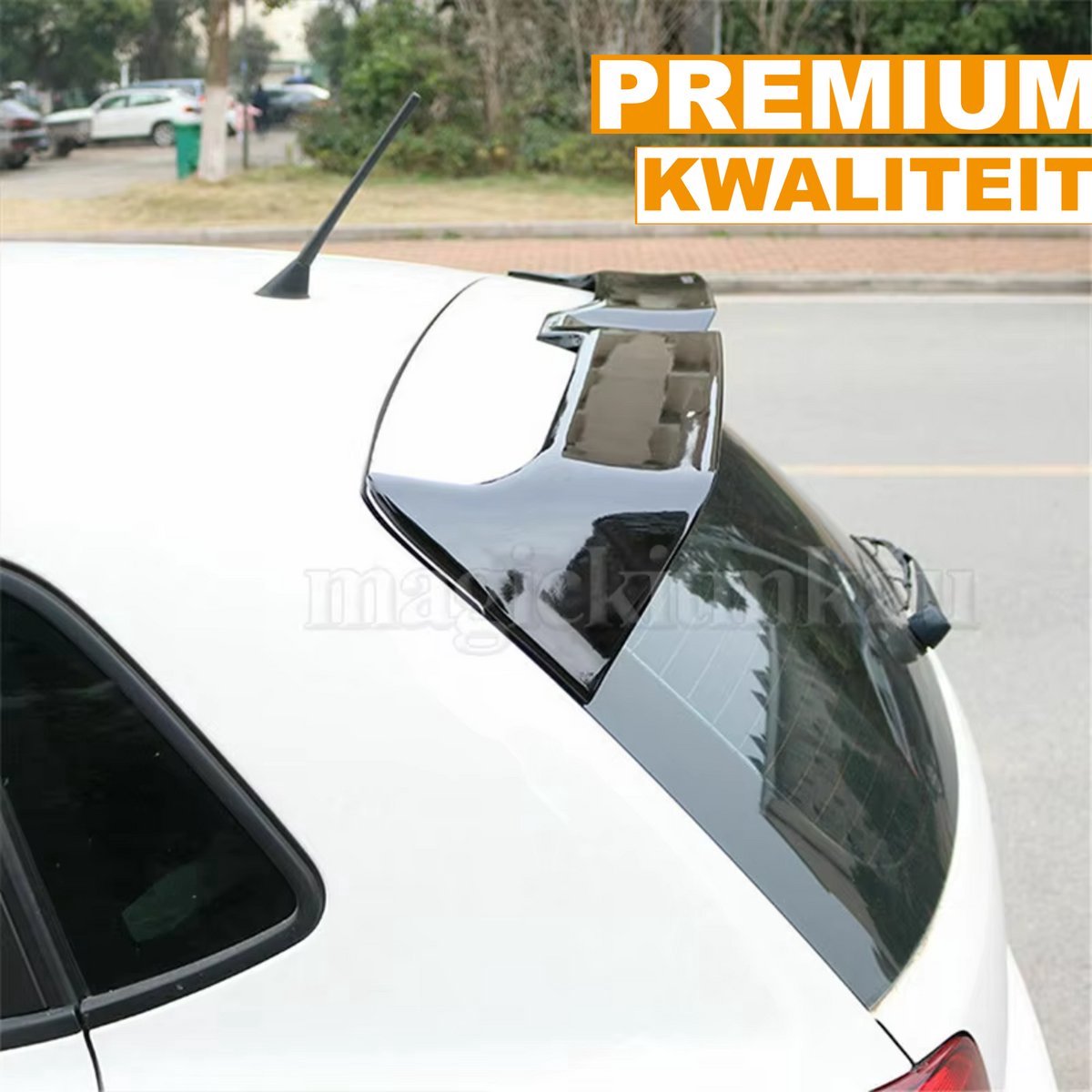 Dakspoiler Top Zyron - Dakspoiler Top Staart Vleugel - Voor VW Polo Hatchback MK5 (2011-2018) - Glanzend Zwart