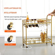 Serveer trolley - Serveerwagen - Trolley - 80 kg draagvermogen