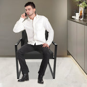 Fauteuil- Voor Woonkamer - Moderne Lounge - Stof /Zwart