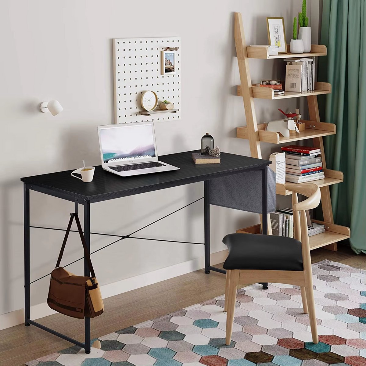 Bureau Nero - Met opbergvak - Voor Computer, PC en Laptop - Volwassenen - Thuiskantoor - 120cm