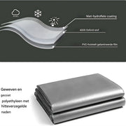 Tavien Dekzeil - 180g/m² PE - Voor Tuinmeubelen, Zwembad, Hout, Auto & Boot - Waterdicht - Weerbestendig zeildoek - 200x400cm - Wit - Bouwzeil - Afdekzeil - Beschermhoes