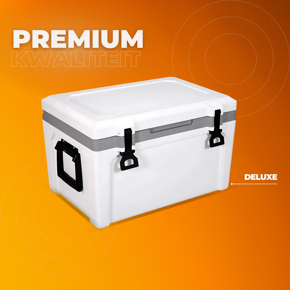 Koelbox 57L - Frigo Vriezer - Koelkast - Draagbare frigobox - Camping - Isolerend - Ruimte voor 50 blikes