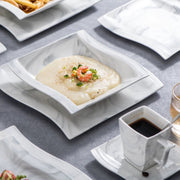 Splendid Bordenset – Dinerborden – 30 delig- 6 persoons – Marmerloook Keramisch – Kleine Borden – Perfect voor diner