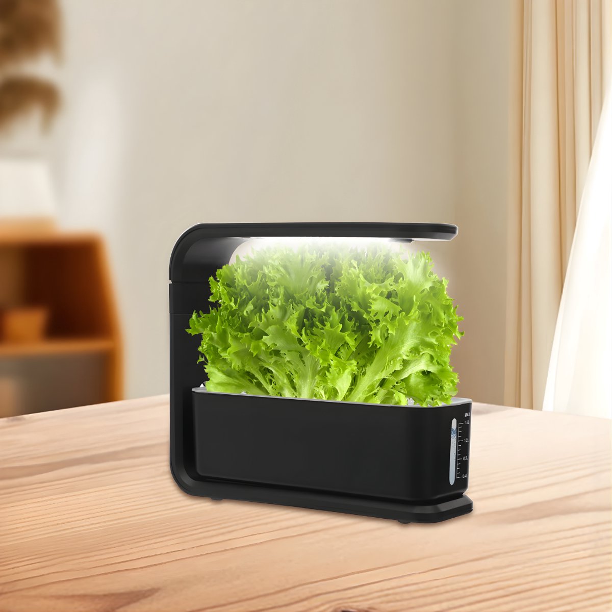 Hydrocultuur planten - Stekstation - Kweeksysteem - Voor thuis en keukenvensterbank - Zwart