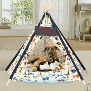 Happyment Tipi tent huisdier - Luxe teepee - Mand voor hond en kat - Kattenmand, Hondenmand, Hondentent, Kattentent