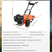 Verticuteermachines - Tuinfrees Cultivator - Benzine - Gazonbeluchter - Verticuteren machinen - 4 Takt - Verticuteerder - Oranje/Zwart