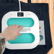 Mini warmtepers- Hittepers - Persmachine - Voor Thuis- en Hobbygebruik - Draagbare Hot Stamping Machine - Groen