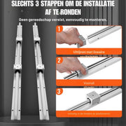 Lineaire Geleider - Lineaire Rail 2 Stuks - Geleiding - SBR20-1200mm - Koolstofstaal Aluminium