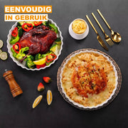 Ventina Ovenschaal - 1 delig - Wit - 1200ML - Servies - Diepe borden - Ontbijtborden - Bordenset