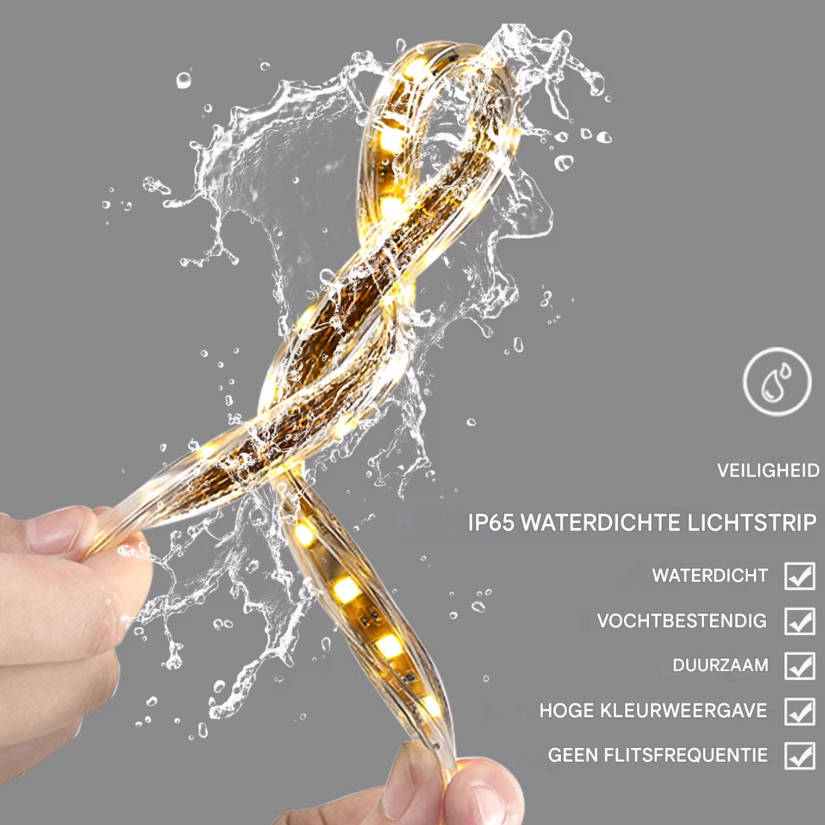 Ronde LED Badkamerspiegel - Met verwarming en verlichting - Geen condens - Spiegel voor badkamer - 80cm