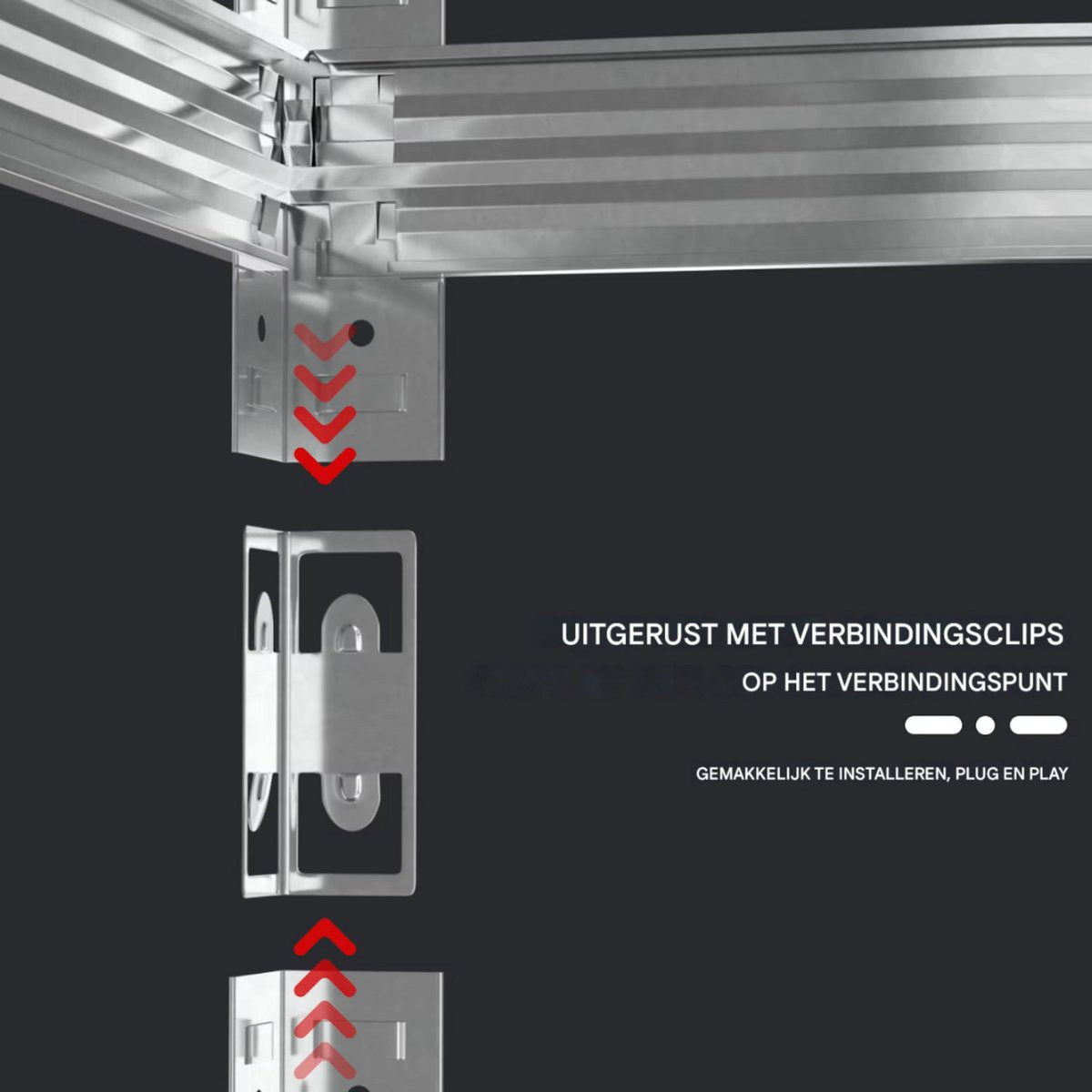 Garageplanken Zyren - 5-Tier Verstelbare Metalen Opbergplank - Racking Unit Rack voor Loods 200x100x50cm, 875kg Capaciteit