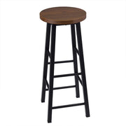Barkrukken - Zithoogte 71cm - Donkerbruin - Set van 2 - Zonder rugleuning