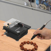 Mini tafelzaag - Cirkelzaag - Voor zagen en slijpen - Met 7 snelheden - Multifunctioneel snij-, slijp- en graveergereedschap - Gereedschap