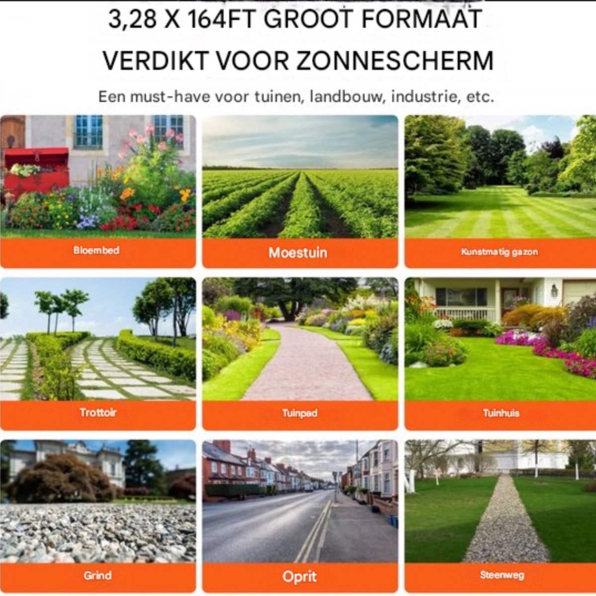 Worteldoek gronddoek - 1 x 50 meter - Onkruiddoek - Tuin - Onkruiddoek - Waterdoorlatend Onkruidvlies - Scheurvast en Corrosiebestendig