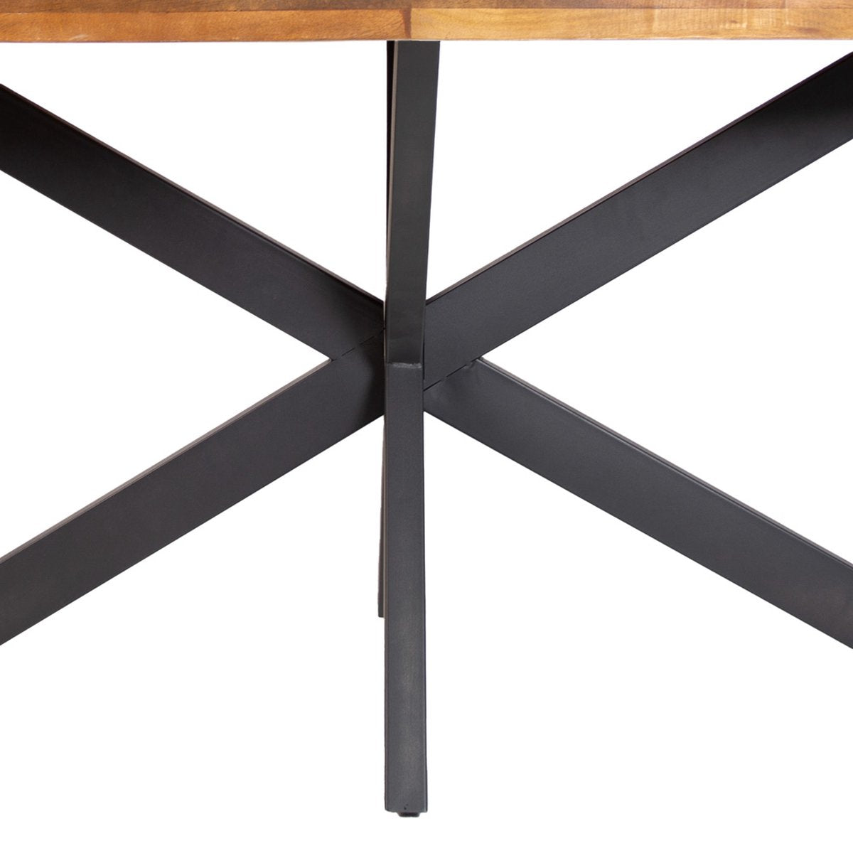 Happyment Eetkamertafel Deluxe - Ovaal - 4 personen - Massief mangohout - Eettafel - 260x120x77cm