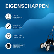 Lijnmarkeringmachines - Lijnentrekker - Voor weg- en terreinmarkering - Sportveld - Zwart