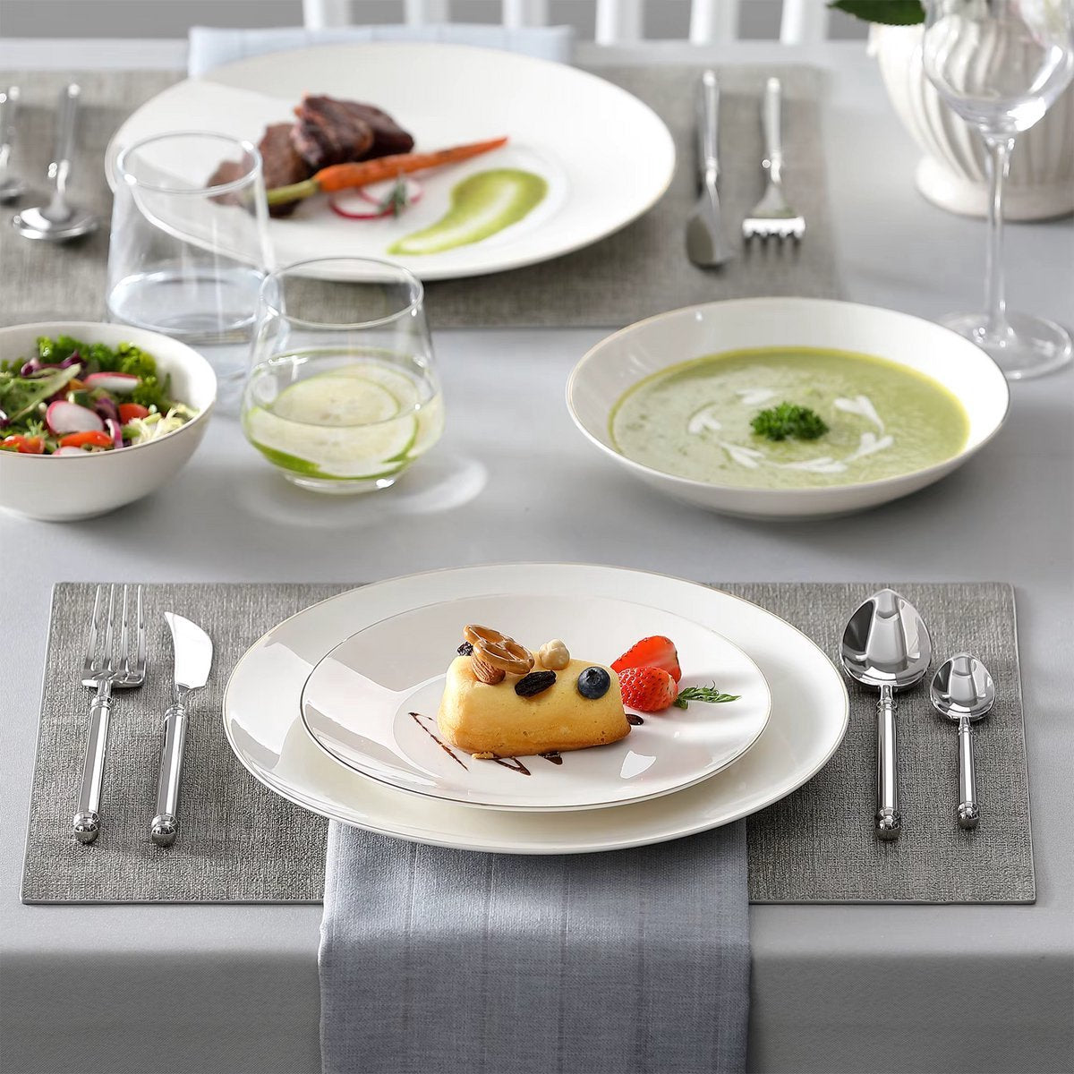 Luxora Dinerborden – Serviesset – 8 persoons – 32 delig – Wit Keramisch – Kleine Borden – Geschikt voor oven
