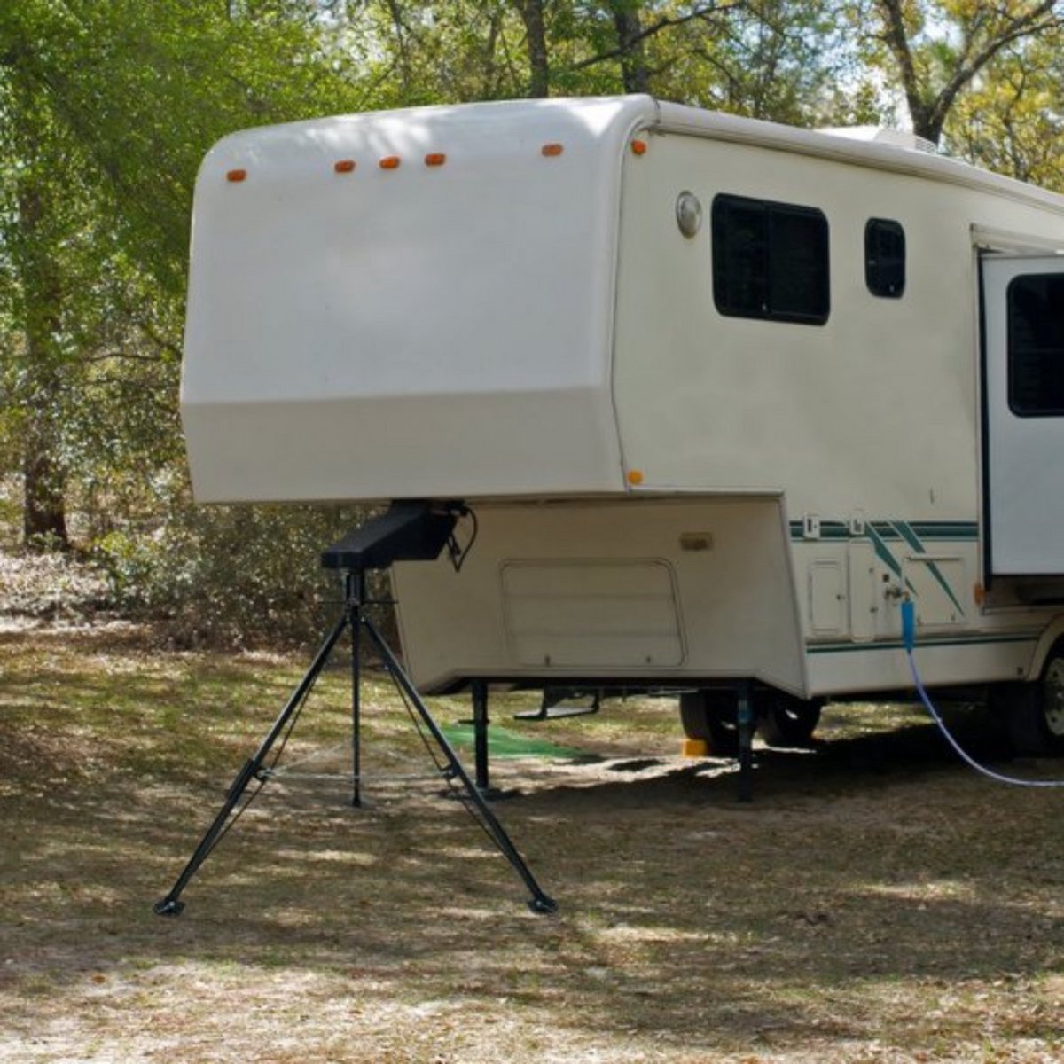 Camper stabilisatie steun - Stabilisator Krik - 880-1450 mm - 2,3 Ton - Campersteunen - Opvouwbaar Statief - Voor Caravan & Trailer