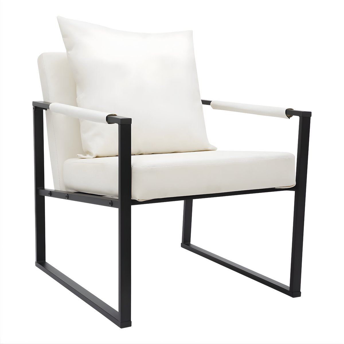 Fauteuil- Voor Woonkamer - Moderne Lounge - Stof /Wit