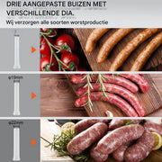 Worstenvuller PRO - 1,5L - Worstenmaker - Worstenvul machine - Handmatige Worstenvulmachine met handslinger