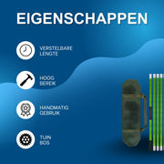 Telescopische takkenzaag - Takkenschaar - Snoeizaag - 8 meter - Verstelbare lengte - Voor tuin