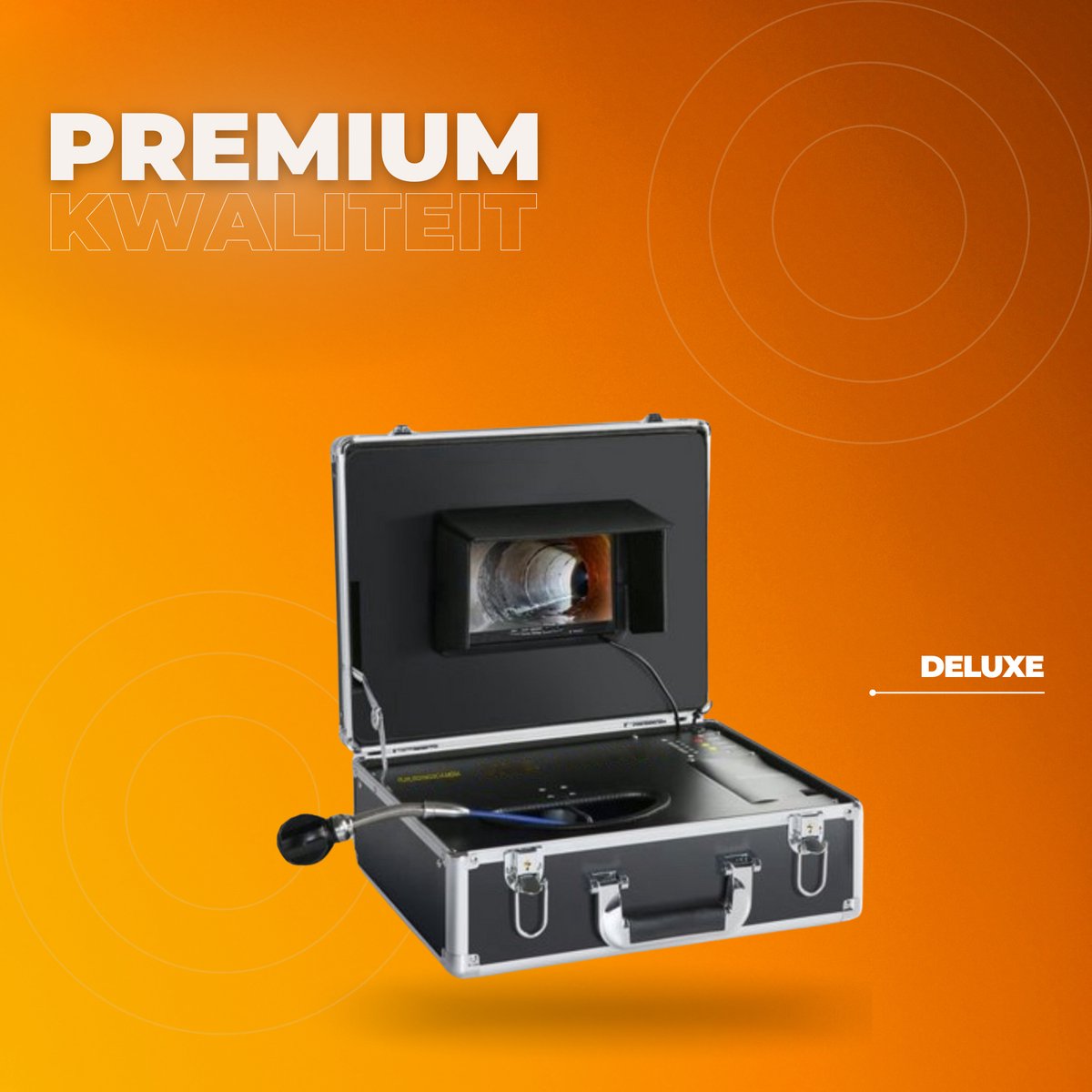 Endoscoop inspectie camera - Met lamp - 40m - Proffesionele Rioolcamera - Inspectiecamera - 6 uur batterij - 1000TVL - Opname functie