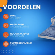 Hondenbank Victoria - 135cm - Hondenbed - Hondensofa op poten - Hondenzetel - Comfort en zacht - Afneembaar kussen - Zacht